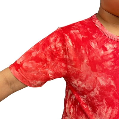 160g Fabric Weight Kids T-shirts Boys T-shirts polo Shirts Tie Dyed Child T-shirts