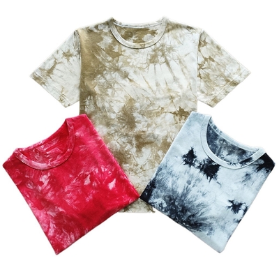160g Fabric Weight Kids T-shirts Boys T-shirts polo Shirts Tie Dyed Child T-shirts