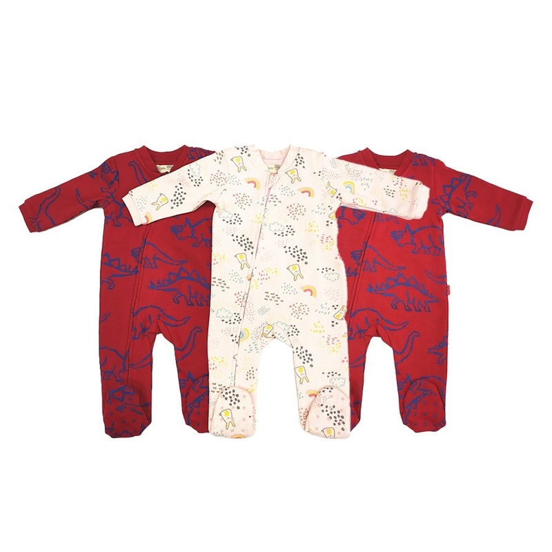 Polyester Customized Color Rompers Exquisite Workmanship Printing Pattern for Babies